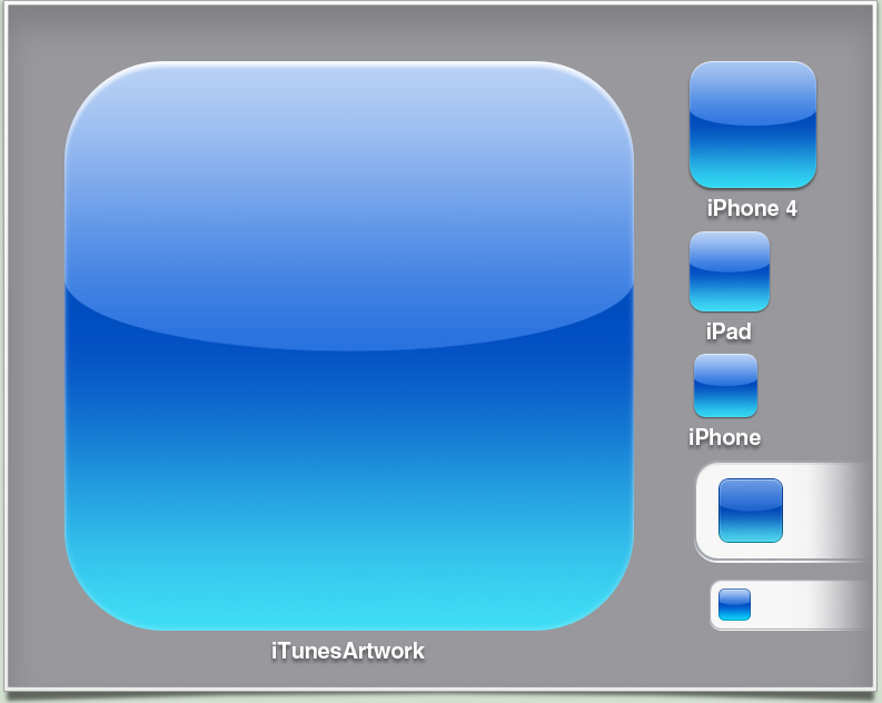 iPhone App Icon Template iPhone App Icon Template