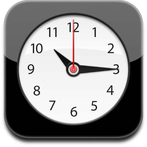 iPhone Clock App Icon