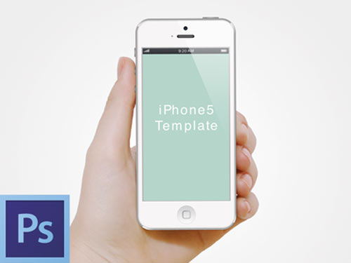 iPhone Hand PSD Template