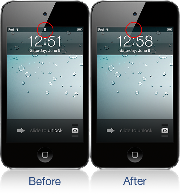 iPhone Lock Status Bar Icons iPhone Lock Status Bar Icons