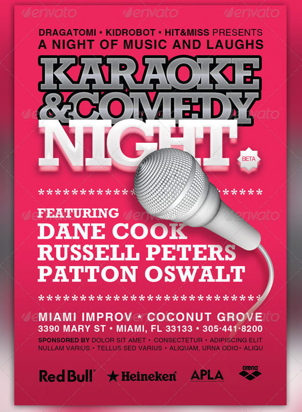 Karaoke Night Flyer Template Free