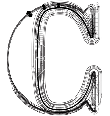 10 Letter C Vector Images