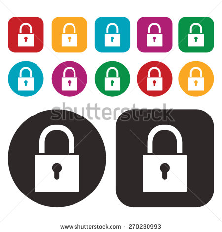 Lock Icon Stock Art