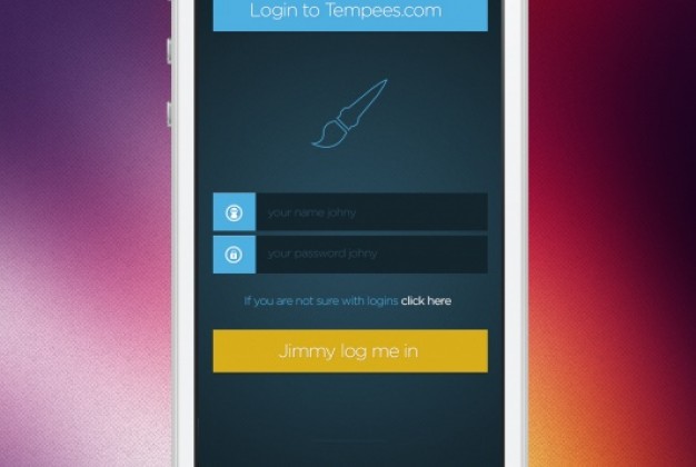 Login-Form Mobile