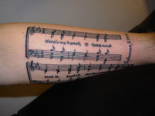 Music Note Tattoo Designs