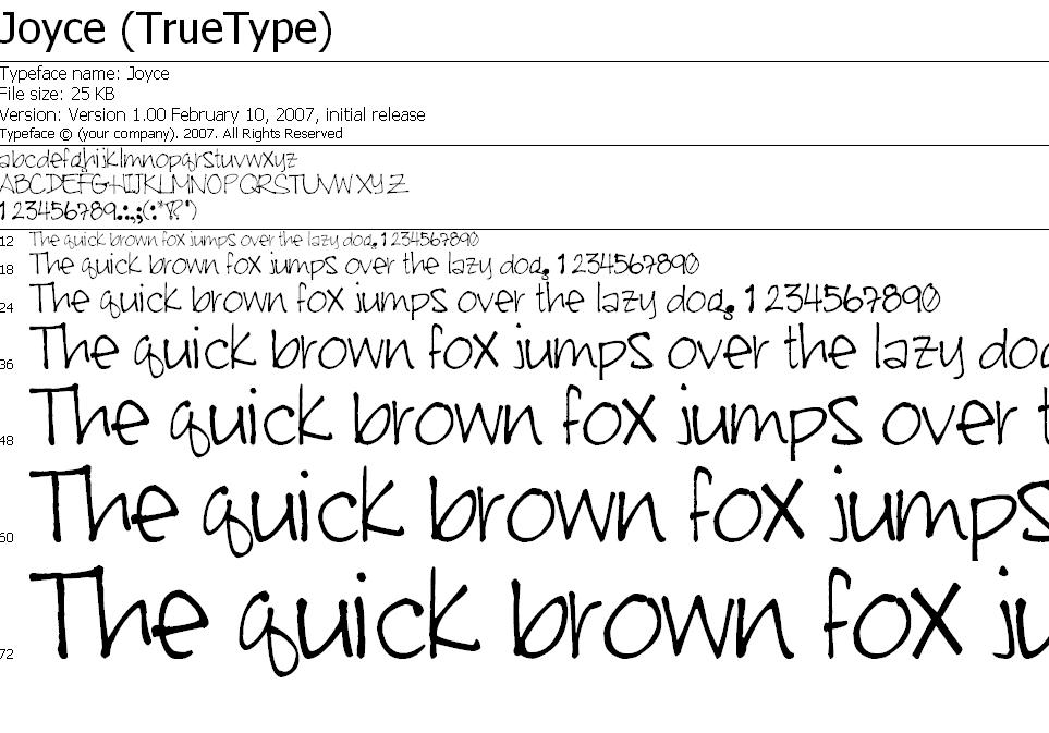 My Handwriting Font