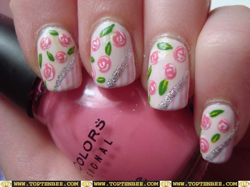 Nail Designs with Roses