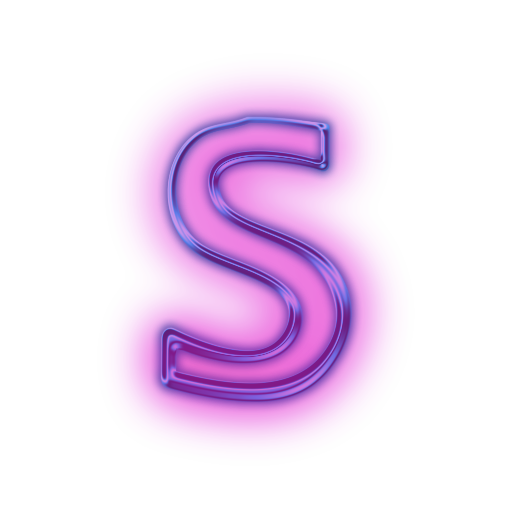 Neon Purple Letters