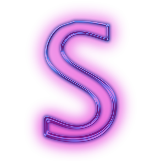 Neon Purple Letters