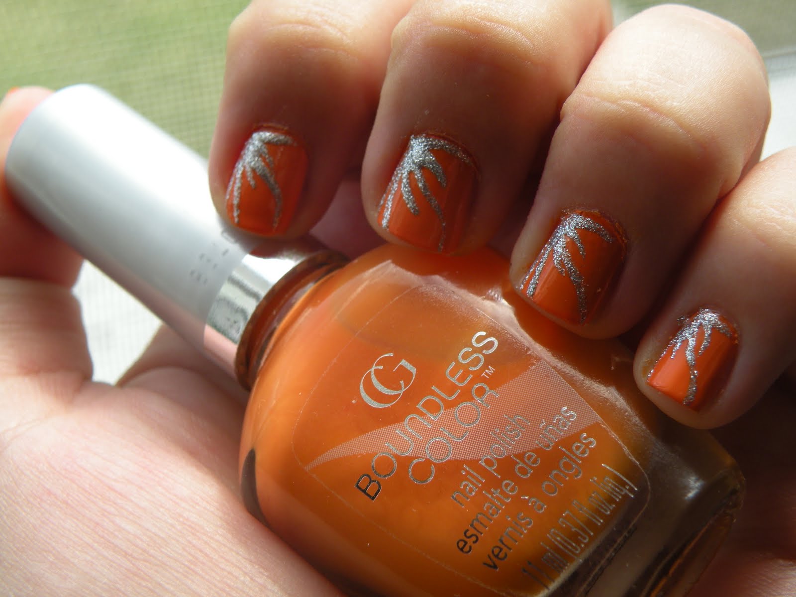 Orange Nail Art Designs