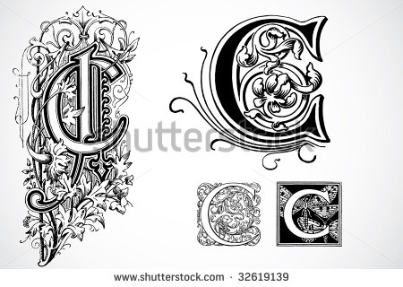 Ornate Letter C