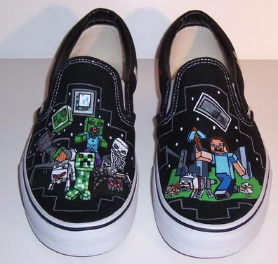 Painted Canvas Shoes Minecraft