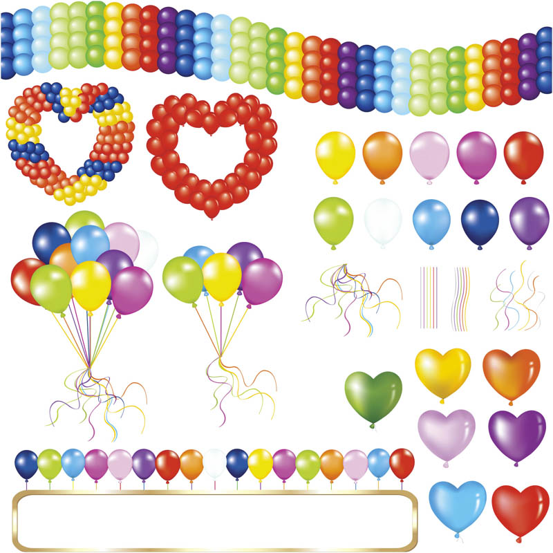 Party Balloon Clip Art Vector Party Balloon Clip Art Vector