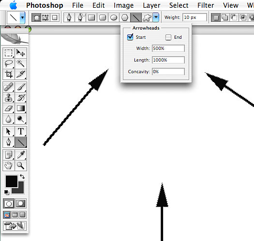 Photoshop Arrow Tool