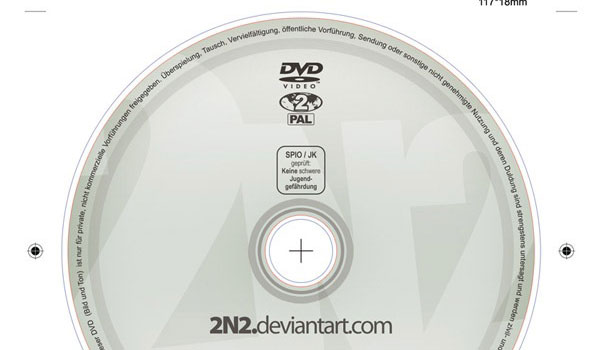 Photoshop DVD Label Template