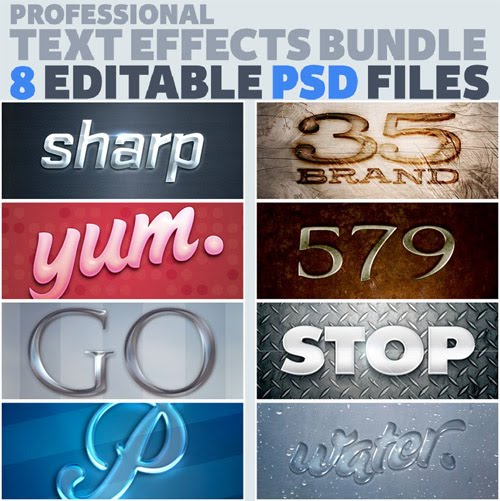 Photoshop Text Effects PSD