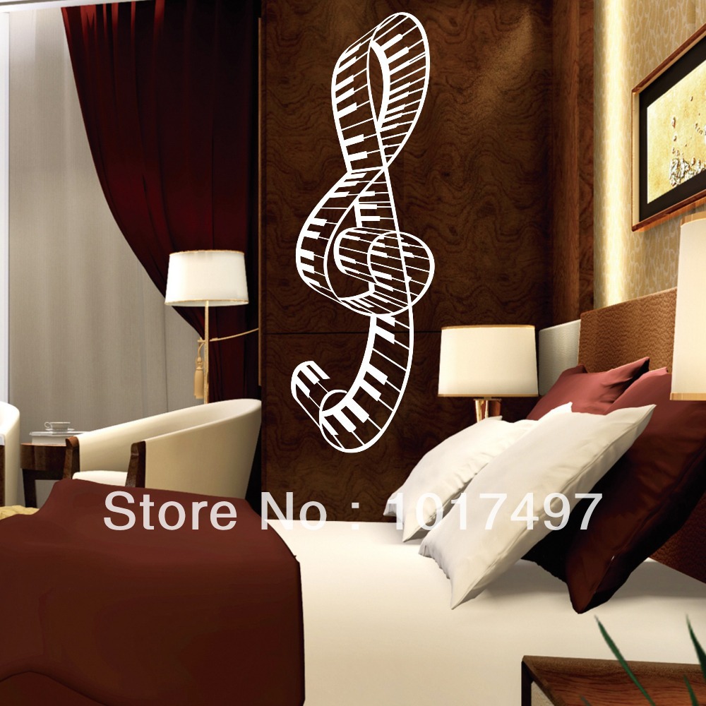 Piano Music Note Wall Decals