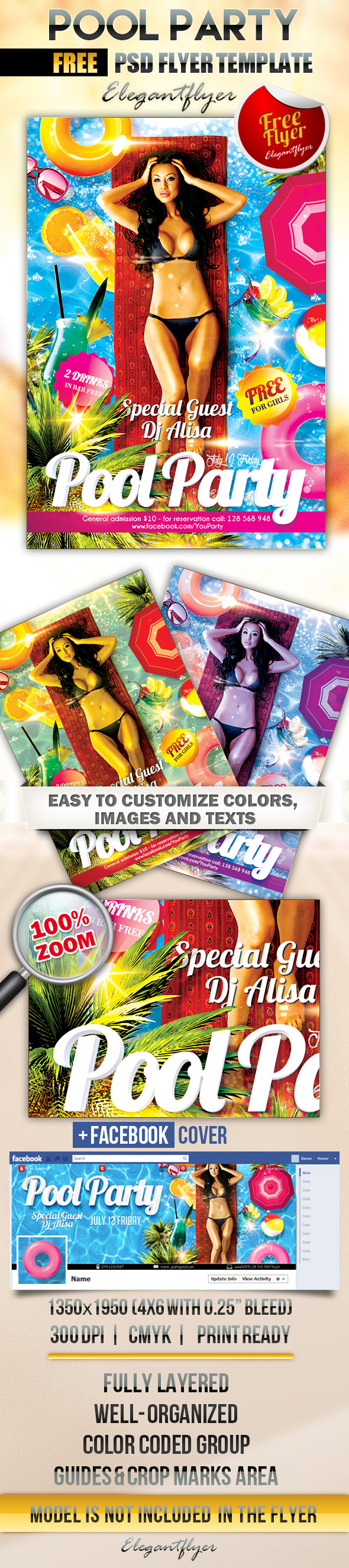 Pool Party Flyer Templates Free Pool Party Flyer Templates Free
