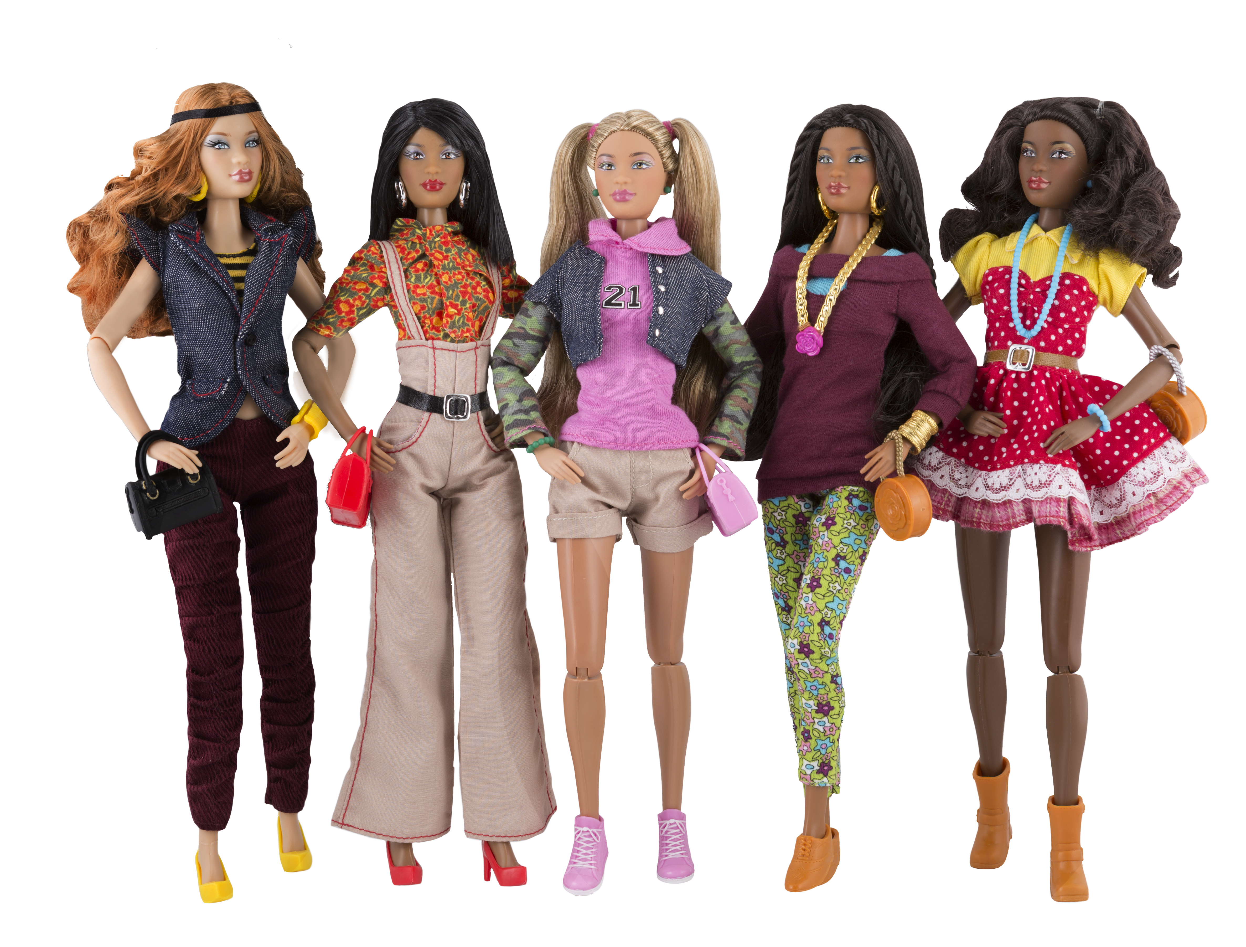 Prettie Girl Dolls One World Cartoon