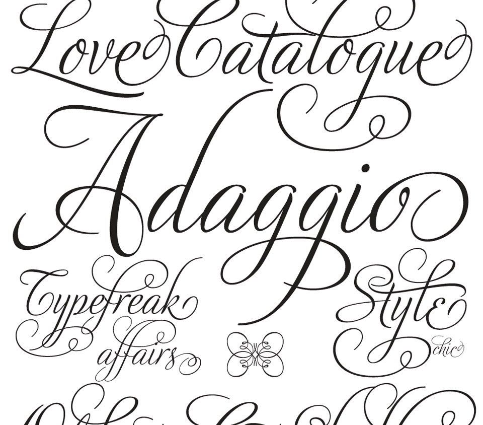 Pretty Script Fonts for Tattoos