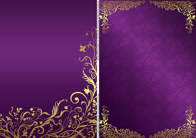 Purple and Gold Backgrounds