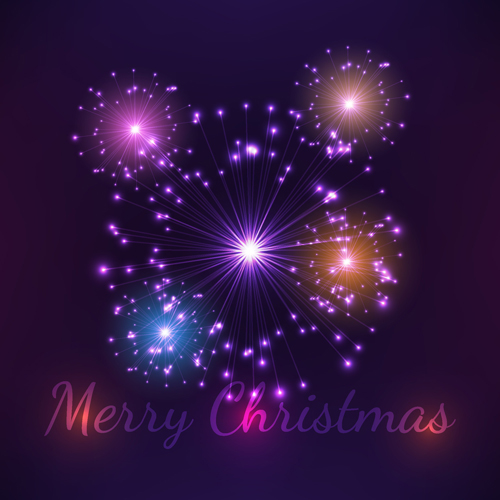 Purple Christmas Vector