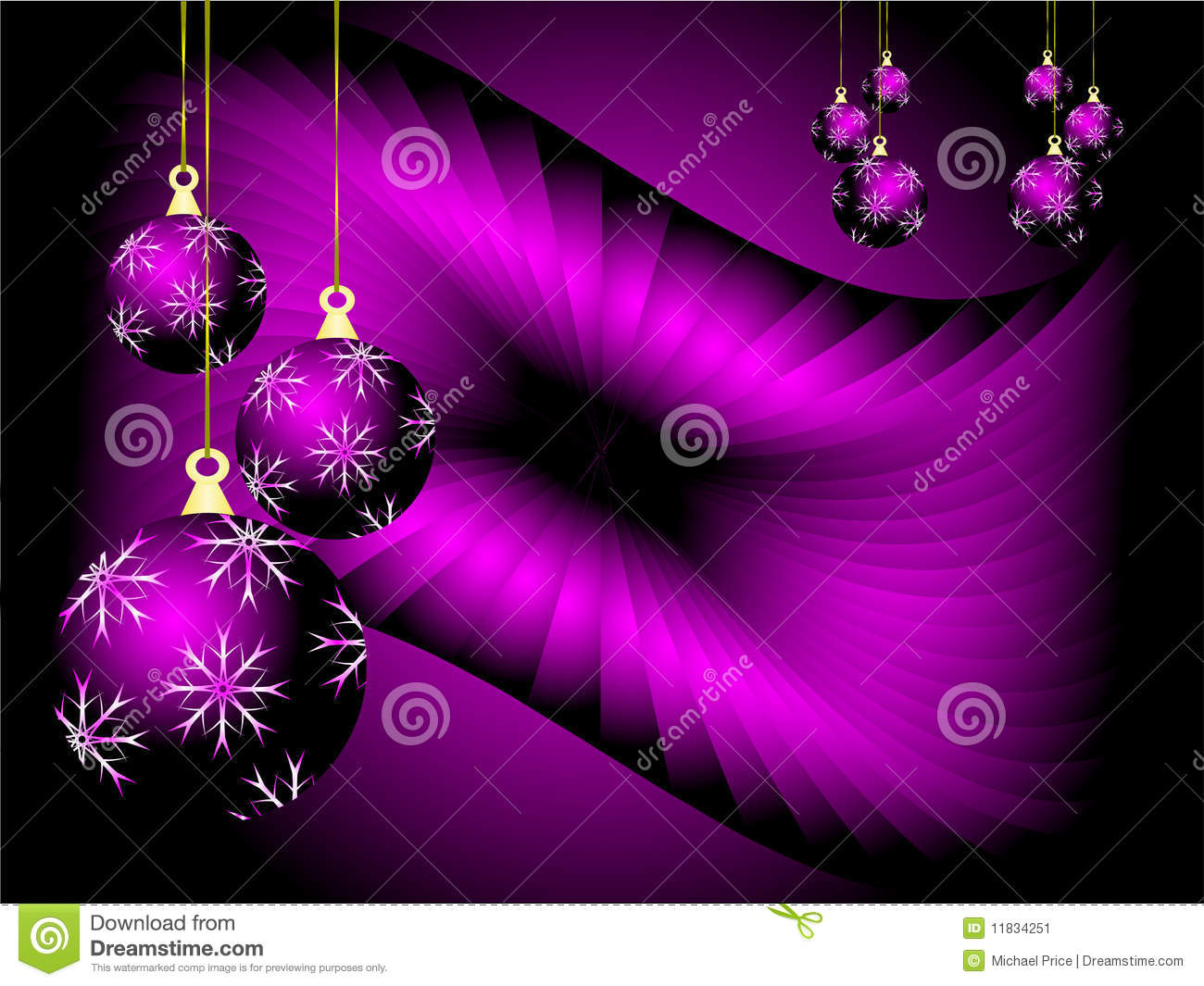Purple Christmas Vector