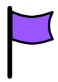 Purple Flag Icon