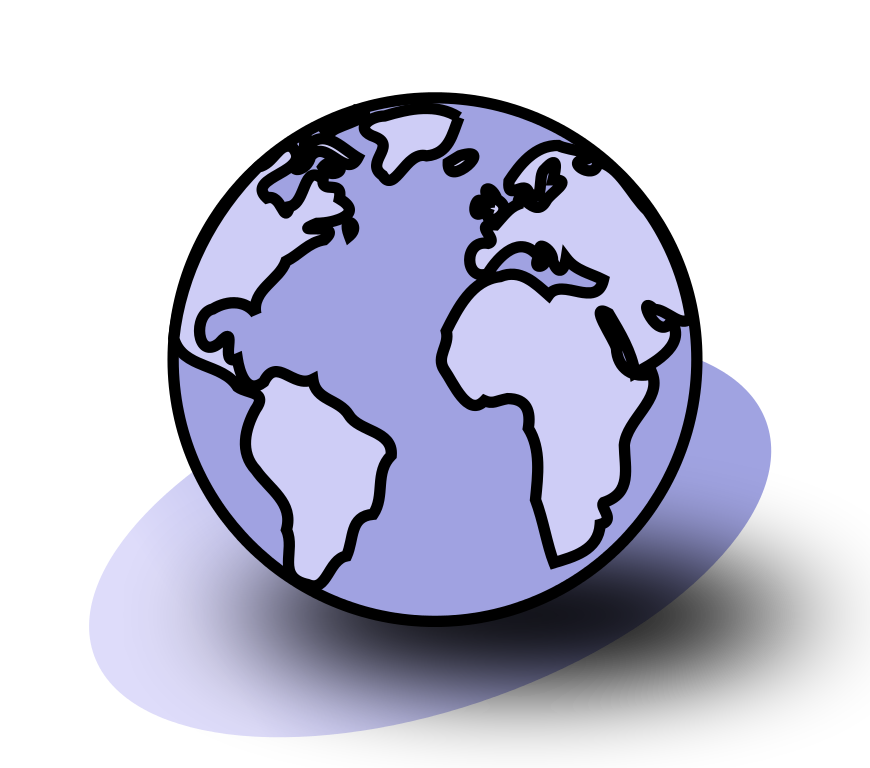 Purple Globe Icon