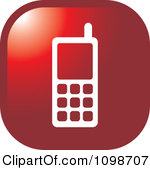Red Cell Phone Icon