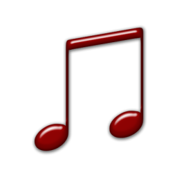 Red Music Note Icon