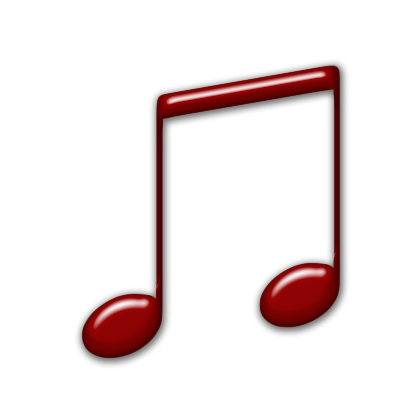 Red Music Note Icon