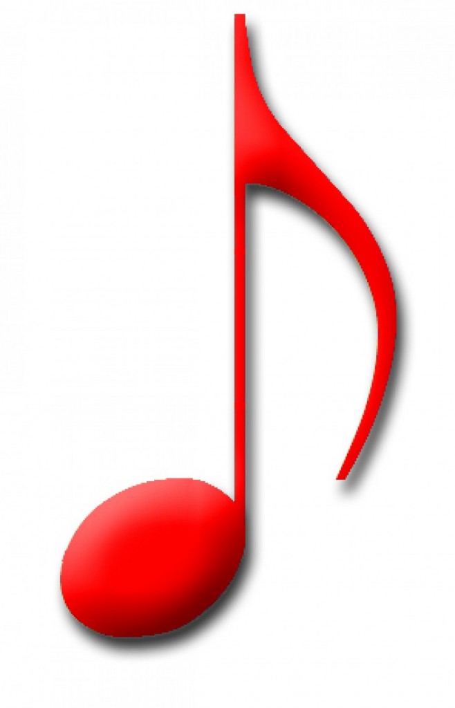 Red Music Notes Symbols