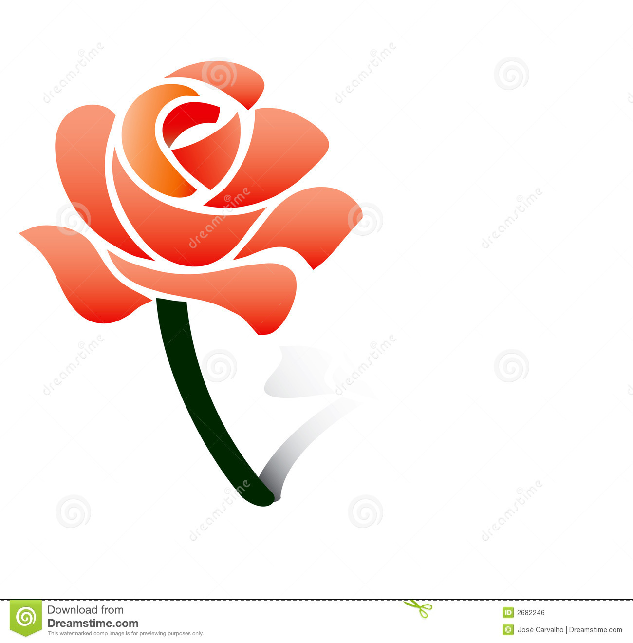 Red Rose Vector