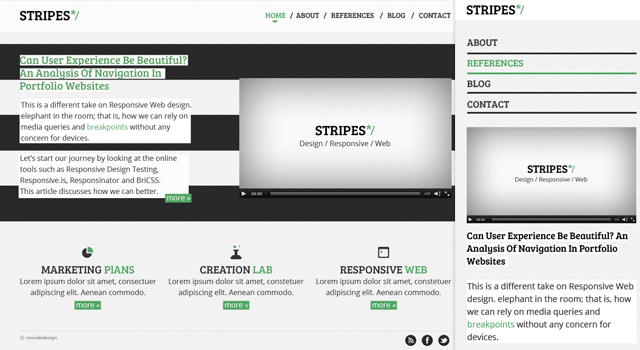 Responsive Web Design Template PSD