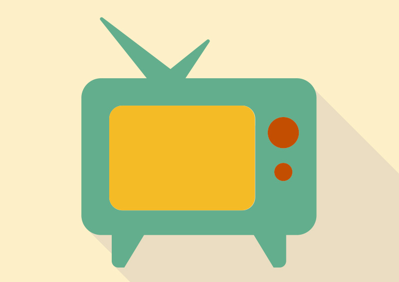 Retro TV Vector Icon Free