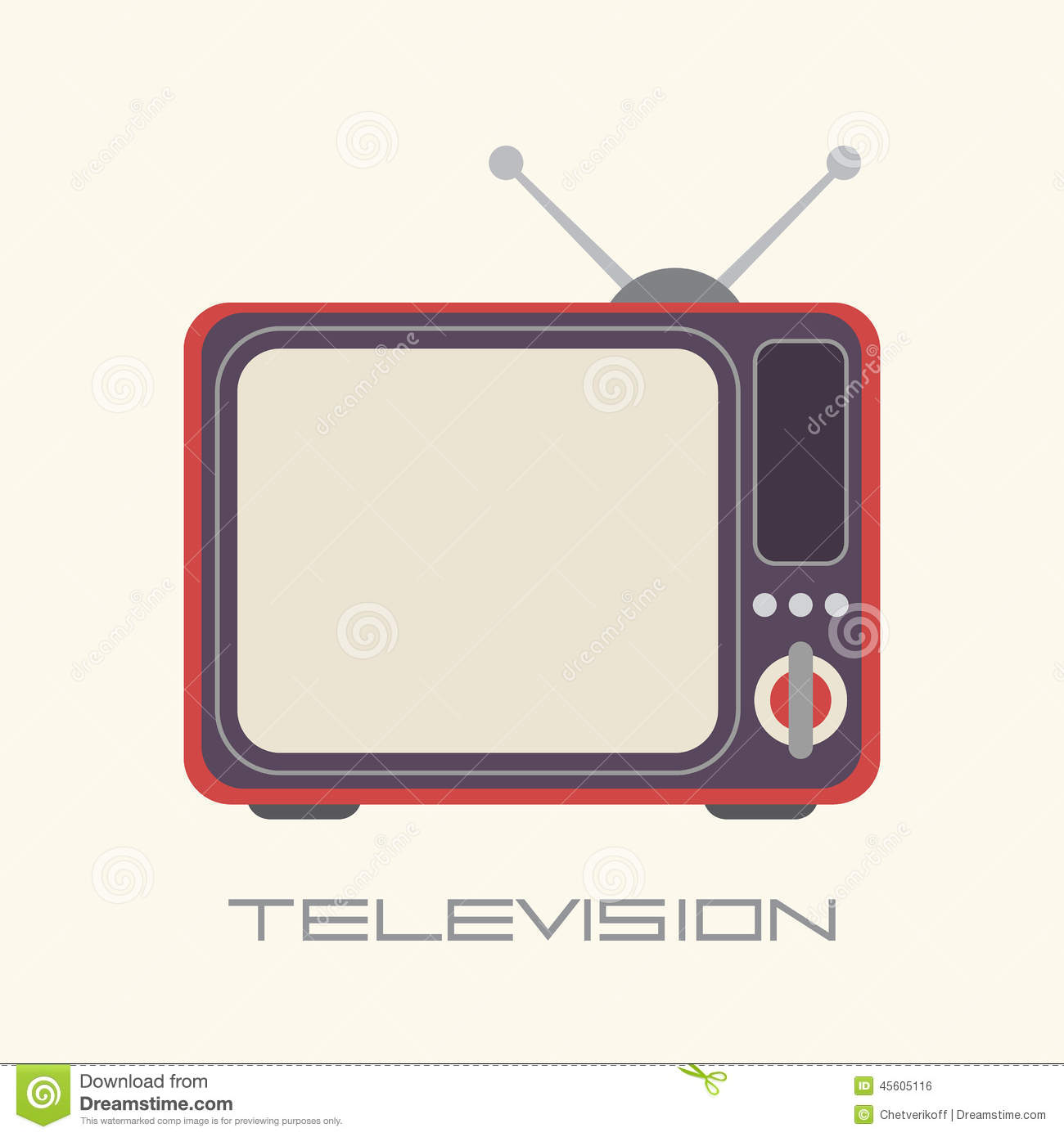 Retro TV Vector