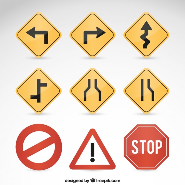 Road Sign Vector Free Download