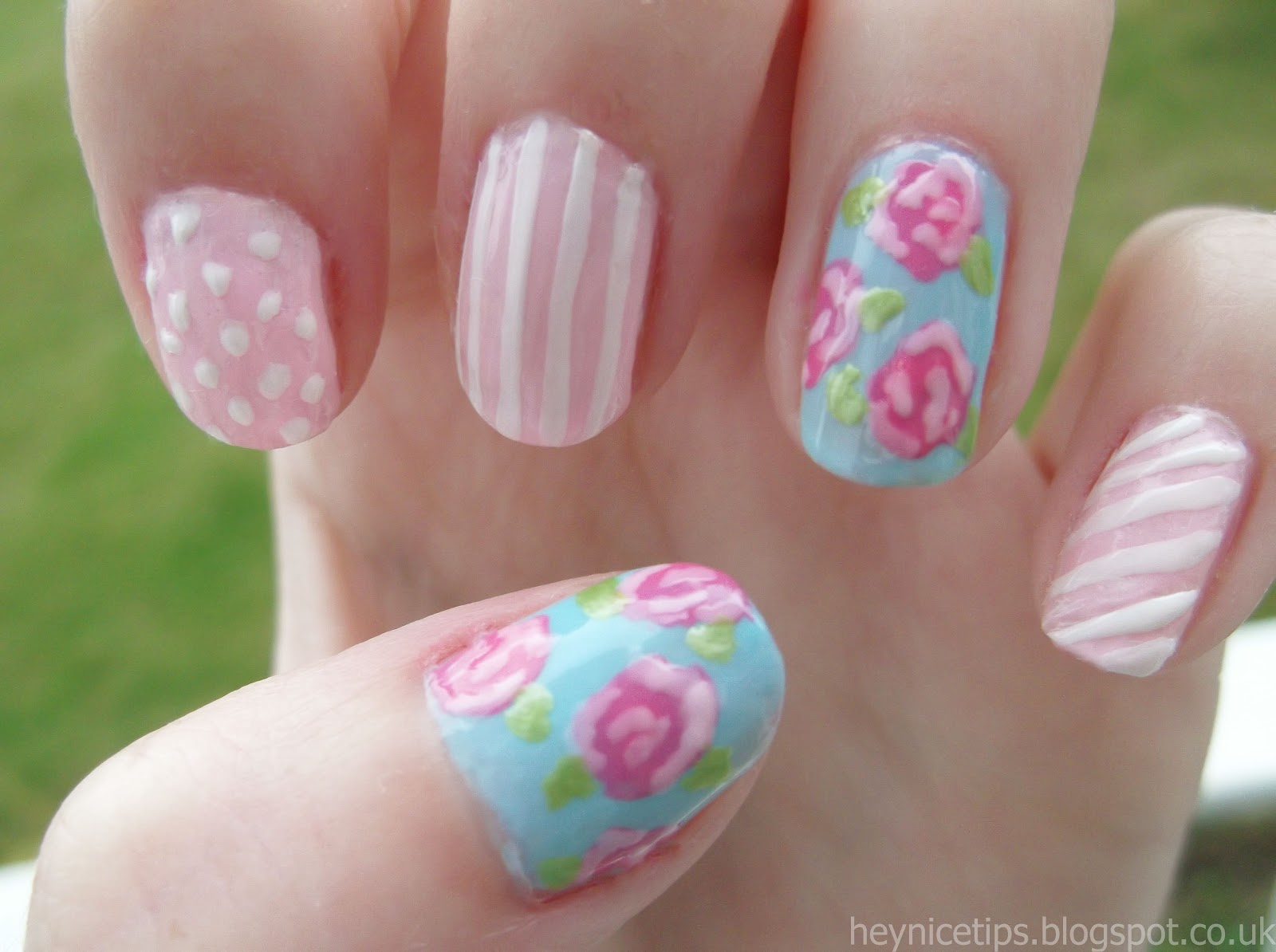 Rose Nail Art Design