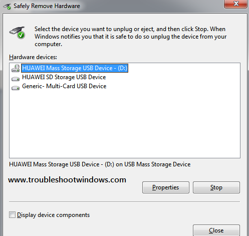Safely Remove Hardware Icon Missing Windows 7