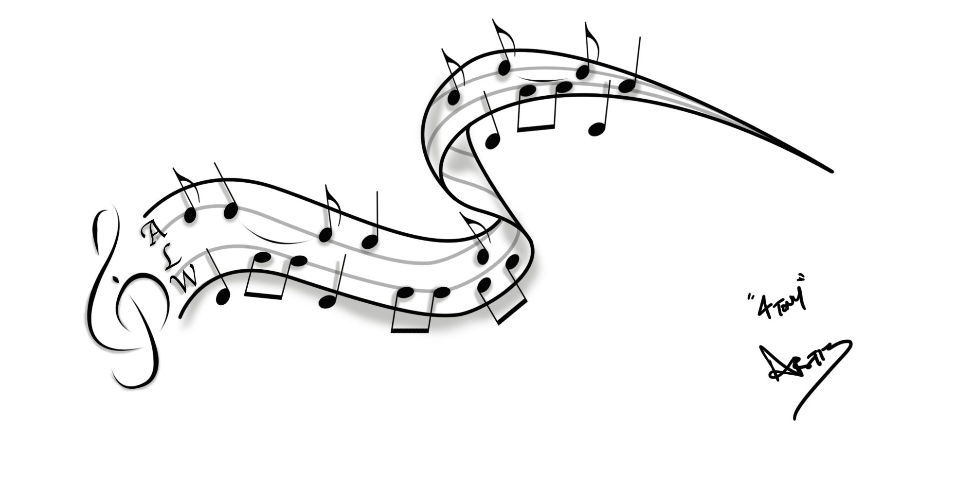 Sheet Music Tattoo Designs