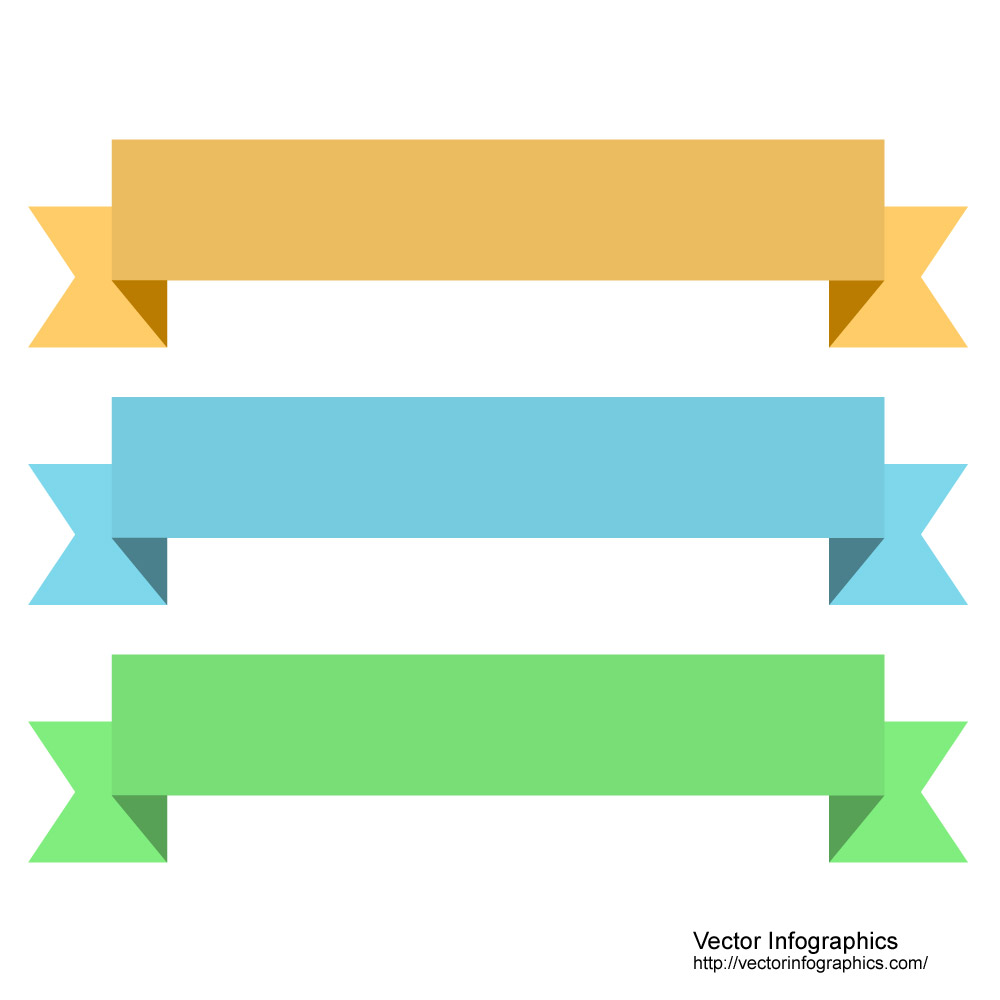 Simple Ribbon Banner Vector