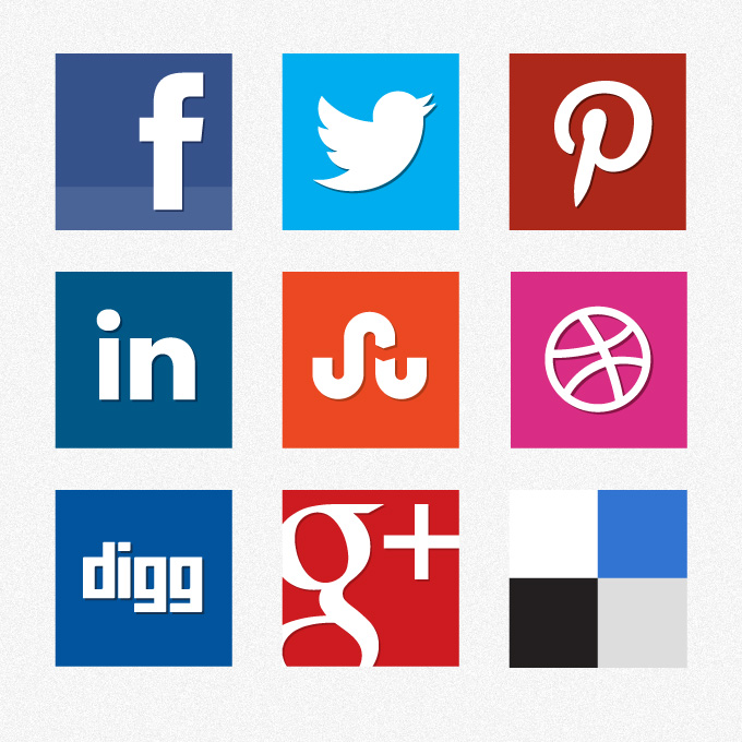 Simple Social Media Icons