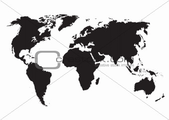 Simple Vector World Map