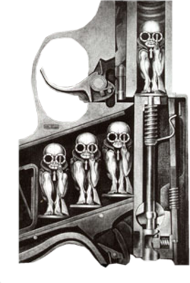 Skeletons with Guns Drawings