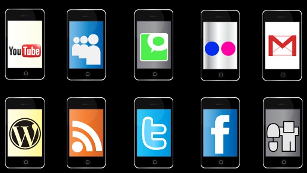 Social Media Icons Phone