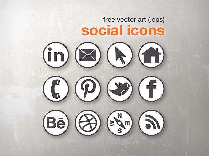 Social Media Icons Vector Art Free