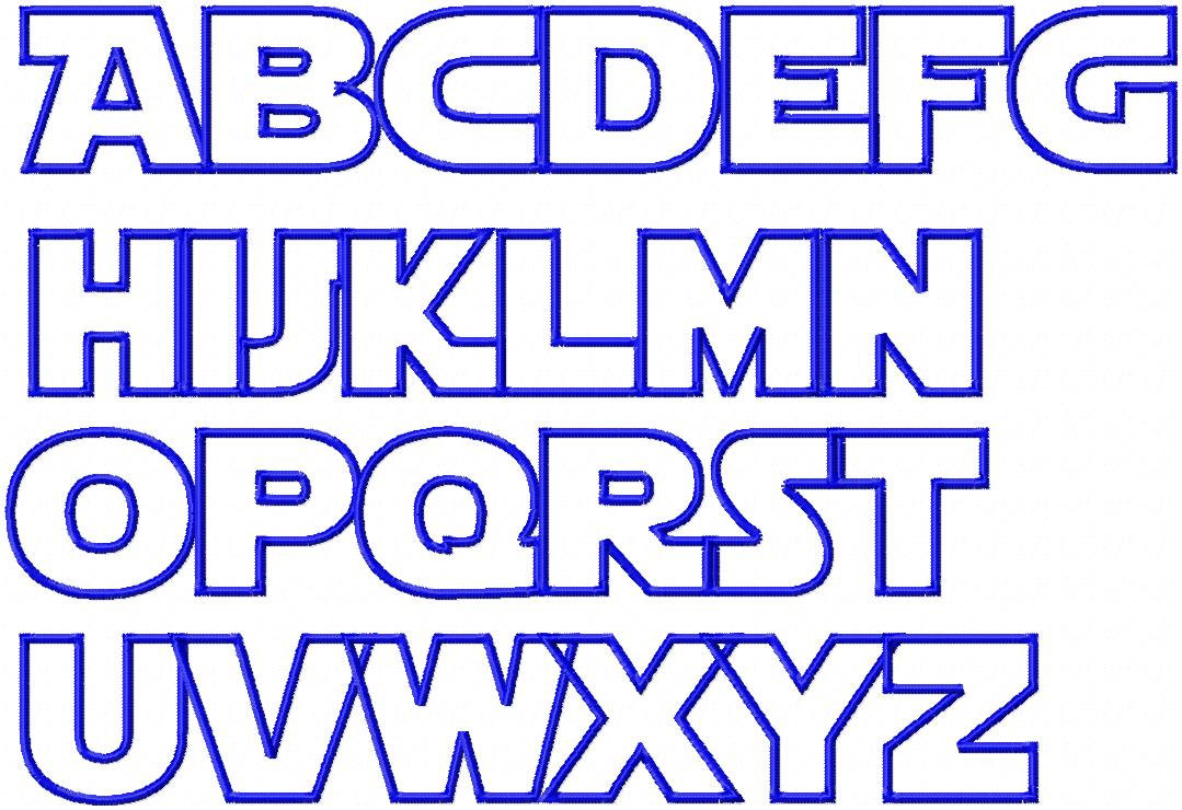 Star Wars Alphabet Font Star Wars Alphabet Font