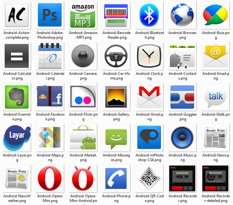 Symbols On Android Phone Icon