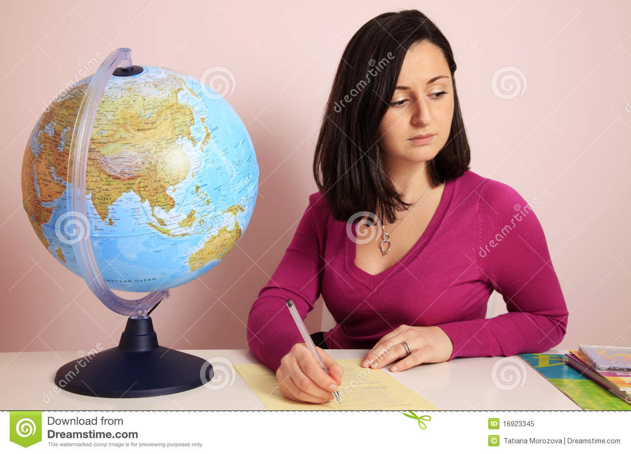 Teacher at Her Desk